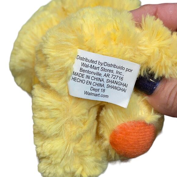 Walmart Plush Duck Ribbon Bow Nursery Shower Stitched Eyes Stuffed Animal 8" - Picture 6 of 9